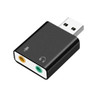 Sound Card USB Audio Interface Headphone Adapter Soundcard for Mic Speaker Laptop Computer External Sound Card