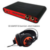 ESI GIGAPORT eX + eXtra10 Monitoring Headphones Professional 24-bit/192kHz 8 Output USB Audio Interface Sound Card HiFi DJ