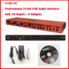 ESI U168XT 16x8 24-Bit USB Audio Interface Sound Card Professional 6 Inputs/8 Outputs Microphone Preamps MIDI ASIO 2.0 MME WDM