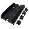 Mobile CPU Computer Tower Desktop Bracket with Rolling Caster Wheels Under Desk PC Tower Stand Holder Adjustable Computer Cases