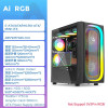 Mid Tower PC Chassis Side Open Magnetic Tempered Glass Transparent Water Cooler Computer Gaming Case EATX ATX MATX ITX Rack