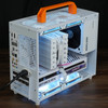 Horizontal MATX Chassis Portable K77AIR White ITX Mini ATX 135mm Tower Air Cooling Side Transparent Desktop Computer Gaming Case