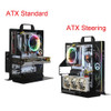 ATX Open Rack MATX ITX Case Handheld Portable Water Cooler Side Transparent Computer Main Box Vertical Chassis Tower Gaming Case