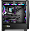 Antec DF800 FLUX PC Case Glass Side Translucent Case ATX Mid Tower 360 Water Cooled Side Transparent Computer Black Case 컴퓨터 케이스