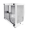 White Compact MATX Chassis Computer Case Side Transparent ITX Mini Desktop High Heat Dissipation SFX Power Supply PC Rack Tower