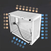 White Compact MATX Chassis Computer Case Side Transparent ITX Mini Desktop High Heat Dissipation SFX Power Supply PC Rack Tower