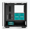 Type-c White Mid Tower Case Support 360mm Water Cooler EATX ATX MATX Chassis Side Transparent Computer Game Cases Fan Cooling