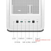 Type-c White Mid Tower Case Support 360mm Water Cooler EATX ATX MATX Chassis Side Transparent Computer Game Cases Fan Cooling