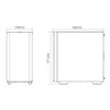 Type-c White Mid Tower Case Support 360mm Water Cooler EATX ATX MATX Chassis Side Transparent Computer Game Cases Fan Cooling
