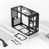 140mm Tower MATX Computer Case Side Transparent 3mm Tempered Glass USB3.0 Type C Mini Desktop ITX Portable Gaming Chassis