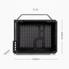 140mm Tower MATX Computer Case Side Transparent 3mm Tempered Glass USB3.0 Type C Mini Desktop ITX Portable Gaming Chassis