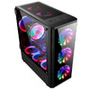 Full Tower atx tempered glass rgb case water cooling pc gaming computer case