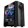 Desktop Computer Box Tempered Glass CPU Cabinet RGB Full Tower Gaming Computer PC Case