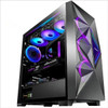 Desktop Computer Box Tempered Glass CPU Cabinet RGB Full Tower Gaming Computer PC Case