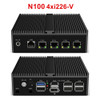 12th Gen Intel N100 Firewall Router 4x i226-V 2.5G LAN N5105 N5100 J5040 NVMe Fanless Mini PC Barebone Computer Proxmox pfSense