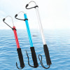 New 65cm/89cm/120cm Stainless Steel Sea Telescopic Fishing Gaff Aluminum Alloy Spear Hook Accessories Outdoor Fishing Tool