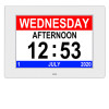 8 inch  12 Alarms Digital LED Calendar Clock with Multi Languages to