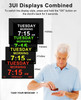 8 inch  12 Alarms Digital LED Calendar Clock with Multi Languages to