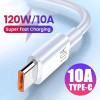 10a Usb C 120w Cable Fast Charging Wire For Huawei Mate 40 50 Honor