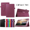 Free shipping Book Style Flip Pu leather case cover with stand and mix color for Samsung galaxy tab E 9.6'' T560 Tablet case
