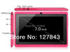 High quality 7 inch 2800 mah Dual camera android 4.4 Allwinner A33 quad core Q88 tablet pc 9 colors 20pcs/lot DHL Free Shipping
