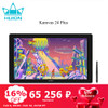 23.8 Inch HUION Kamvas 24 Plus Graphics Tablet Monitor with Screen IPS QLED Full Laminated 140% sRGB Drawing Display Digital Pen