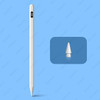 For Apple Pencil 2 1 iPad Pen Support Magnetic Charging, Digital Power Display Bluetooth Stylus Pen for iPad Pro 11 12.9 Air 4 5