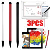 1/3PCS 2 in 1 Universal Stylus Pen For Android Mobile Phones Tablet IOS iPhone iPad Capacitive Screen Drawing Touch Pencil