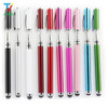 300pcs/lot MultiColor Universal 2in1 Capacitive Touch Screen Stylus & Ball Point Pen for iPad iPhone android Phone