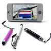 5000pcs Colorful Retractable Capacitive Stylus Touch Screen Pen For iPhone Samsung Android Mobile Phone Tablet PC with Dust Plug