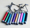 5000pcs Colorful Retractable Capacitive Stylus Touch Screen Pen For iPhone Samsung Android Mobile Phone Tablet PC with Dust Plug