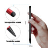 1000pcs Capacitance Resistance Screen Universal 2 in 1 Touch Pen Stylus for iPhone Xiaomi PC Tablet GPS Mobile Phone