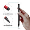 2000pcsUniversal Touch Screen Pen Capacitive Stylus Pens Pencil For Car GPS Navigator Point Round Thin Tip for Cell Phone Tablet