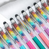 300pcs 2 in 1 Crystal Diamond Metal Roller Ballpoint Pen Office School Stationery Pens Touch Screen Stylus