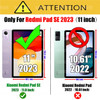 Screen Protector for Xiaomi Redmi Pad SE (11 inch) 2023 Tablet Tempered Glass Film Rear Camera Protector Anti-fall/Anti-scratch