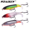 1 Pcs Propeller Swivel Soft Tail Fishing Lures 10cm 13.5g Top Water Trolling Wobblers With 6 # Hooks Artificial Hard Bait Tackle