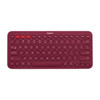 Logitech K380 Wireless Bluetooth Network Red Keyboard Tablet iPad Office