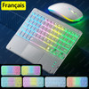 Wireless Bluetooth Keyboard with Touchpad, Rechargeable Backlit Tablet Android Keyboard for Xiaomi Pad 5 6 Pro iPad 9th 10th Gen