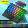 Wireless Bluetooth Keyboard with Touchpad, Rechargeable Backlit Tablet Android Keyboard for Xiaomi Pad 5 6 Pro iPad 9th 10th Gen