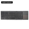 Mini Folding Keyboard Bluetooth Wireless Portable Universal Foldable Keyboard with Touchpad for Windows Android IOS Tablet iPad