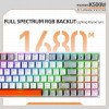Machenike K500W Wireless Mechanical Keyboard Hot Swap Tri-mode 94 Keys RGB Backlit Gaming Keyboard for PC Gamer Laptop