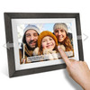 Frameo 32GB Memory 10.1 Inch Smart Digital Picture Frame Wood WiFi IPS