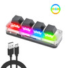 USB Custom Keyboard Macro 3/6 Key 1 Knob Programming RGB Bluetooth Gaming Photoshop Hotswap Mini Mechanical BT Keyboard