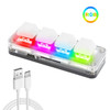 USB Custom Keyboard Macro 3/6 Key 1 Knob Programming RGB Bluetooth Gaming Photoshop Hotswap Mini Mechanical BT Keyboard