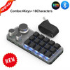 USB Custom Keyboard Macro 3/6 Key 1 Knob Programming RGB Bluetooth Gaming Photoshop Hotswap Mini Mechanical BT Keyboard