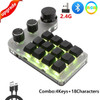 USB Custom Keyboard Macro 3/6 Key 1 Knob Programming RGB Bluetooth Gaming Photoshop Hotswap Mini Mechanical BT Keyboard