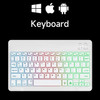 10inch Backlit RGB Bluetooth Keyboard Wireless mouse Mini for Spanish Russian Keyboard RGB Backlit Rechargeable Keyboard mouse