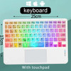 10inch Backlit RGB Bluetooth Keyboard Wireless mouse Mini for Spanish Russian Keyboard RGB Backlit Rechargeable Keyboard mouse