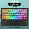 10inch Backlit RGB Bluetooth Keyboard Wireless mouse Mini for Spanish Russian Keyboard RGB Backlit Rechargeable Keyboard mouse