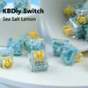 Wholesales KBDiy Sea Salt Lemon Switch Linear DIY Custom Mechanical Keyboard Compatible Cherry MX SMD 5Pin Switches